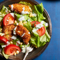 Fried Chicken Salad with Buttermilk Dressing Recipe ... image