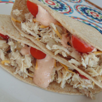 Slow Cooker Chicken Tacos with Chipotle Cream Sauce Recipe ... image