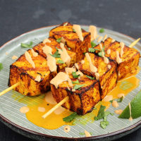 Tofu Satay with Peanut Sauce | Allrecipes image