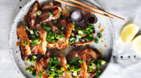 Pan-fried pork belly with spring onion recipe Recipe ... image