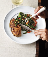 Cajun Chicken With Collard Greens Recipe | Real Simple image