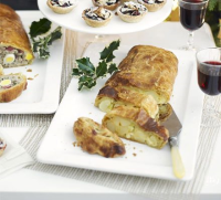 Easy cheese & onion slice recipe | BBC Good Food image
