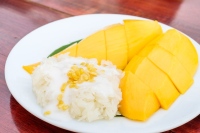 Sticky Rice with Mango Recipe Recipe | Epicurious image