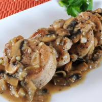 Garlic Pork Tenderloin with Mushroom Gravy Recipe | Allrecipes image