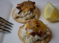 Crab on Crackers Hors d'Oeuvres ... - Just A Pinch Recipes image