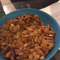 Spicy Roasted Pumpkin Seeds Recipe | Allrecipes image