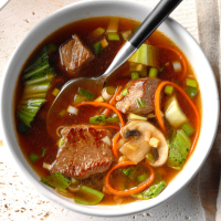 Asian Vegetable-Beef Soup Recipe: How to Make It image