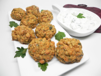 Spicy Baked Falafel with Tzatziki Recipe | Allrecipes image