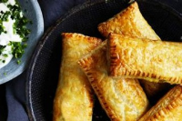 Cheat's samosas (vegetable curry puffs) Recipe | Good Food image