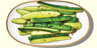 Spicy Lightly Pickled Cucumbers Recipe Recipe | Epicurious image
