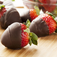 Mexican Hot Chocolate-Covered Strawberries | Shape image