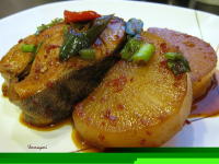 Braised Black Cod with Daikon Radish Recipe by - CookEatShare image