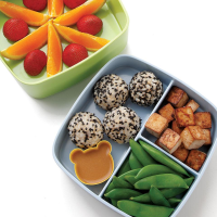Soy-Lime Tofu & Rice Bento Lunch Recipe | EatingWell image