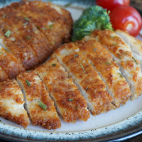 Keto Parmesan Crusted Chicken - Delightfully Low Carb image