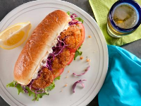 Cajun Shrimp Po' Boys Recipe | Kelsey Nixon | Food Network image