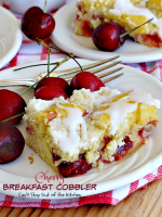 Cherry Breakfast Cobbler – Can't Stay Out of the Kitchen image