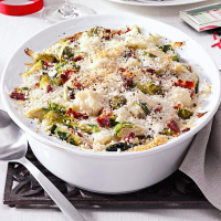 CAULIFLOWER AND BRUSSEL SPROUTS GRATIN RECIPES