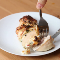 Creamy Bacon Hasselback Chicken Recipe by Tasty image