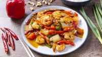Kung Pao Shrimp Recipe | Jet Tila | Food Network image