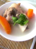 Carrot Lamb Bone Milk Soup recipe - Simple Chinese Food image
