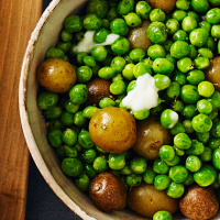Peas & Potatoes with Bay Leaves & Black Pepper Recipe ... image