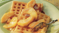 Caramel Apple-Topped Waffles Recipe - BettyCrocker.com image