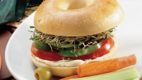 Veggie Bagel Sandwiches Recipe - Pillsbury.com image