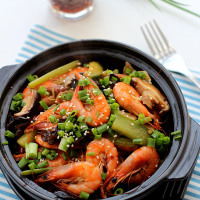 Chinese Dry Pot | Shrimp | China Sichuan Food image