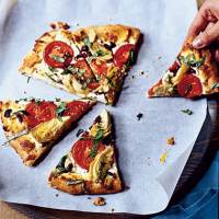 Mediterranean Pizza Recipe | MyRecipes image