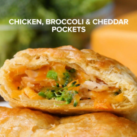 Chicken Broccoli Cheddar Pockets Recipe by Tasty image