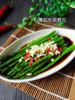 Garlic asparagus in oil recipe - Simple Chinese Food image