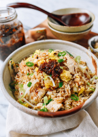 XO Sauce Fried Rice with Chicken | Just A Pinch Recipes image