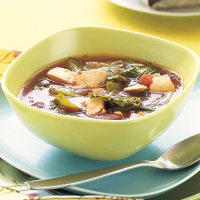 Chicken-Escarole Soup Recipe | MyRecipes image