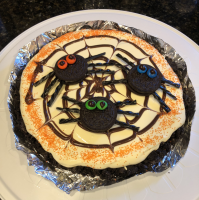 OREO Spider Web Cookie Pizza | Allrecipes image