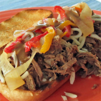 Slow Cooker Cheese Steaks Recipe | Allrecipes image