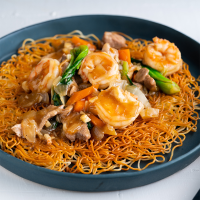 Hong Kong Crispy Noodles with Pork & Prawn - Marion's Kitchen image