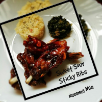 Sweet Sour Sticky Ribs recipe by Naeema Mia image