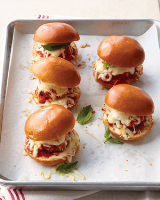 Meatball Parmigiana Sliders Recipe | Martha Stewart image
