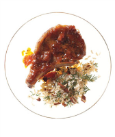 Apricot-Glazed Pork Chops With Brown Rice ... - Real Simple image