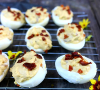 Bacon and Blue Cheese Deviled Eggs Recipe – Simply ... image