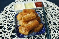 Deep Fried Chinese Crullers with Prawns | Asian Inspirations image