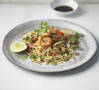 Thai prawn, ginger & spring onion stir-fry recipe | BBC Good Food - BBC Good Food | Recipes and cooking tips image