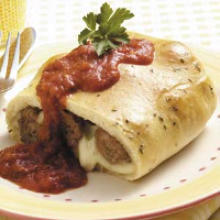 Meatball Calzones Recipe: How to Make It - Taste of Home image