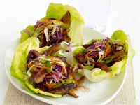 Moo Shu Pork in Lettuce Cups Recipe - Food Network image