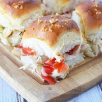 Pesto Chicken Sliders Recipe for Tasty Game Day Party Food ... image