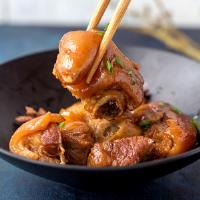 Red Braised Pig Trotter | China Sichuan Food image