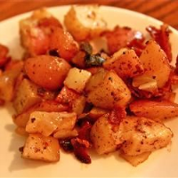 Homefried Potatoes with Garlic and Bacon Recipe | Allrecipes image