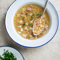 Hearty Red Lentil, Bacon and Potato Soup Recipe - Todd ... image