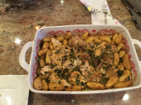 Italian Garlic Chicken and Potatoes Recipe - Food.com image