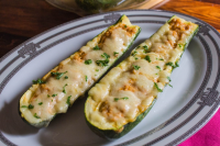 Chicken parm stuffed zucchini: a quick and tasty recipe image